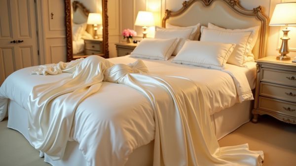 Confort et élégance : le peignoir long satin revisité